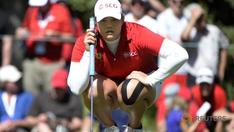 REFILE-Jutanugarn grabs lead, eyes fifth title of the year