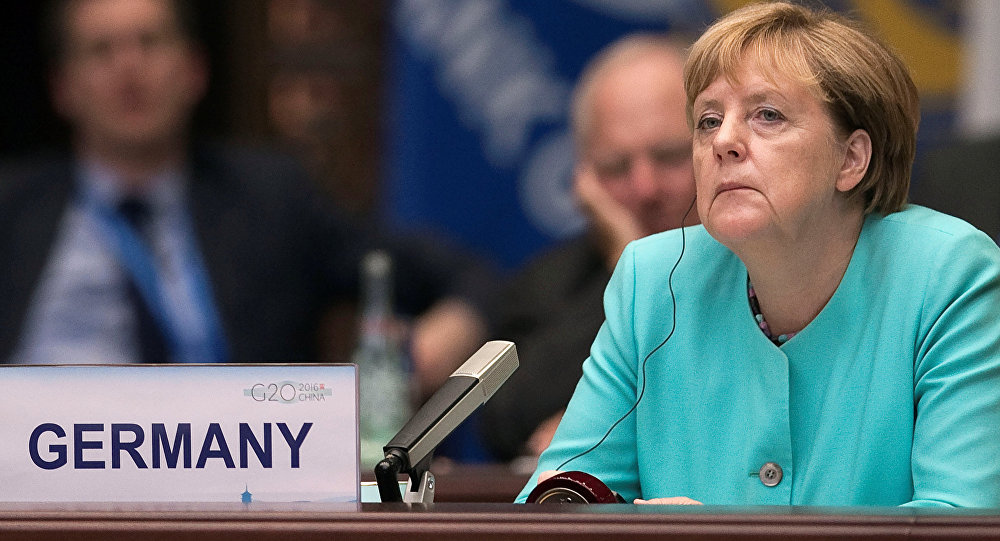 German Chancellor Angela Merkel attends the opening ceremony of the G20 Summit in Hangzhou China