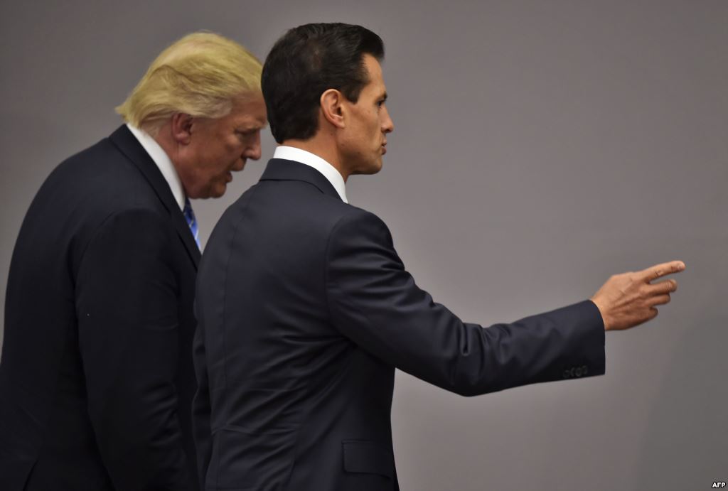 Mexican President Enrique Pena Nieto met with U.S. presidential candidate Donald Trump before Trump spoke on immigration