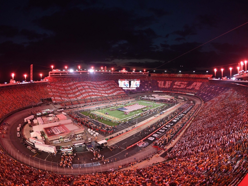 NASCAR's Bristol Motor Speedway ready for biggest college football crowd in history