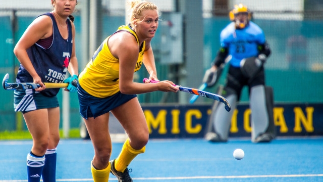 Sophomore Emma Way scored the game-winning goal for the Wolverines