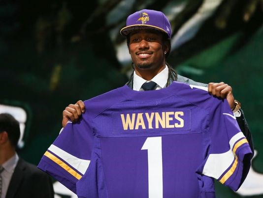 Michigan State cornerback Trae Waynes was selected at No. 11 by the Minnesota Vikings