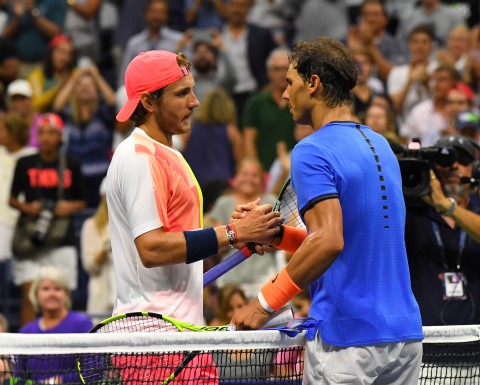 Rafael Nadal is upset by 24th-seeded Lucas Pouille of France in fourth round of US Open