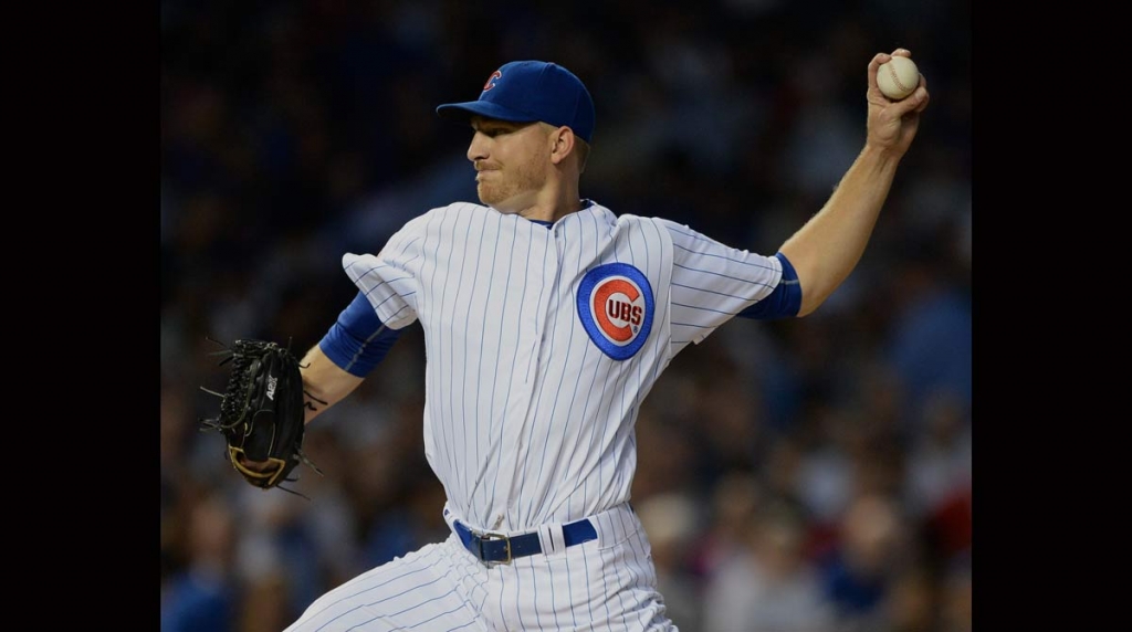 Chicago Cubs starter Mike Montgomery delivers a pitch during the first inning of a baseball game against the Milwaukee Brewers on Thursday Sept. 15 2016 in Chicago