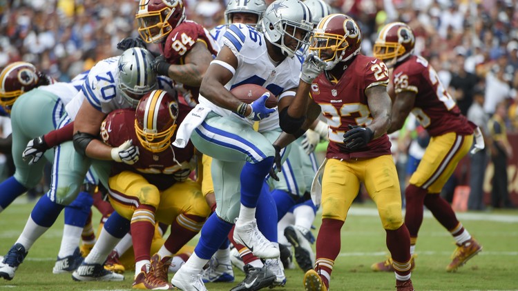 Morris TD after Cousins INT leads Cowboys past Skins 27-23