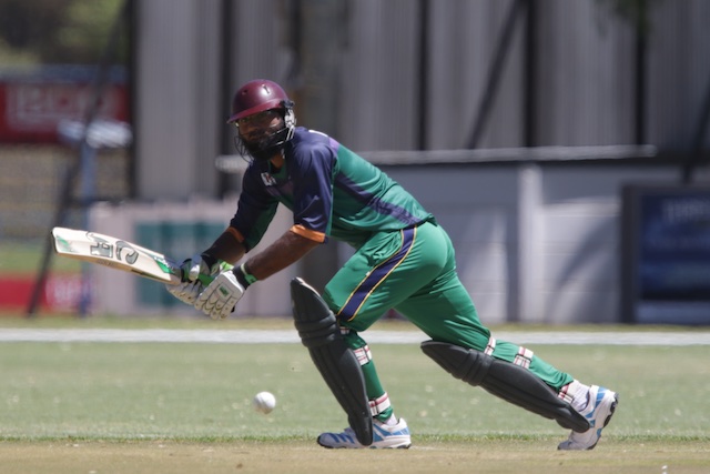 Mohammad Afzal of Saudi Arabia in action