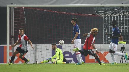 Tony Vilhena celebrates scoring the game's only goal