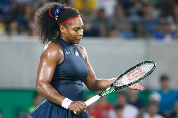 Serena Williams of the US during the women's