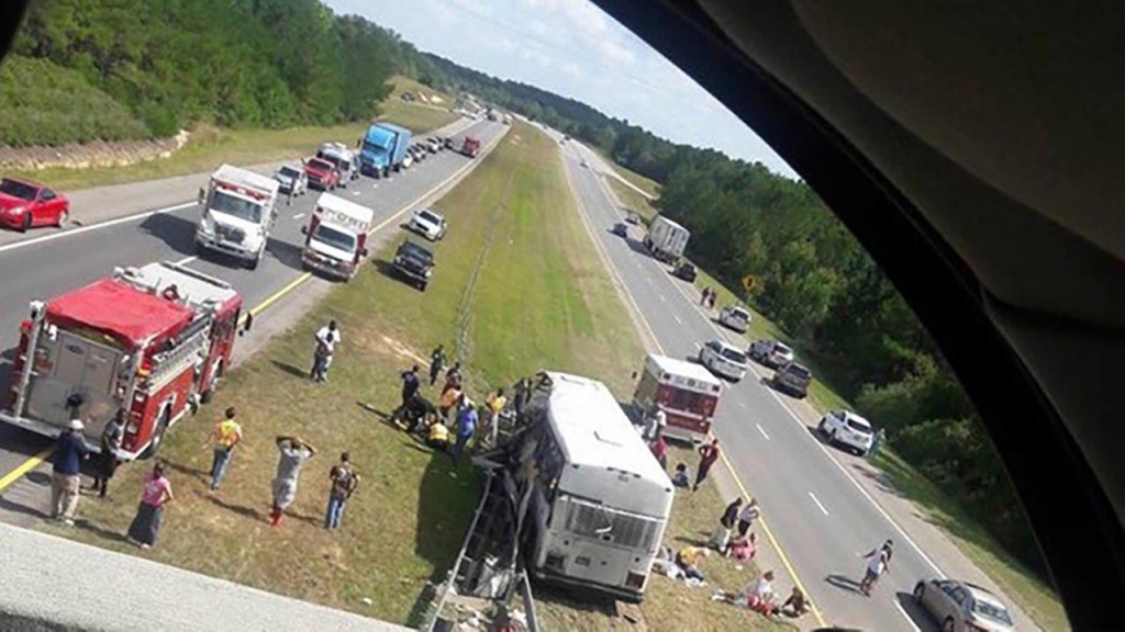 4 dead in North Carolina crash involving bus carrying football team