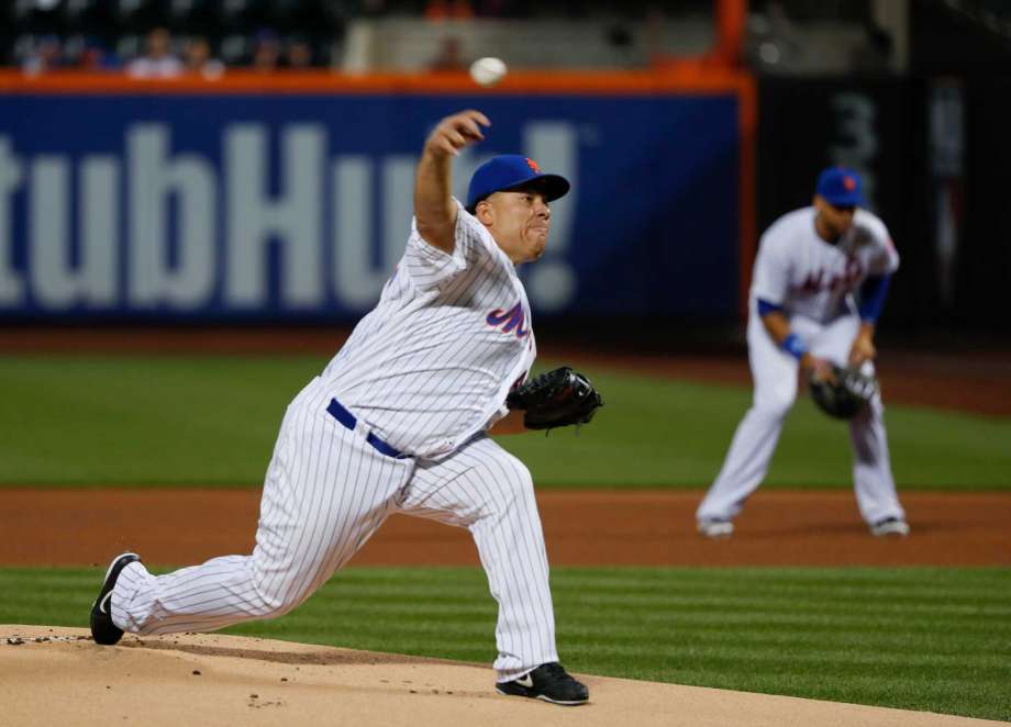 New York Mets starting pitcher Bartolo Colon delivers against the Minnesota Twins during the first inning of a baseball game Friday Sept. 16 2016 in New York. ORG XMIT NYM101