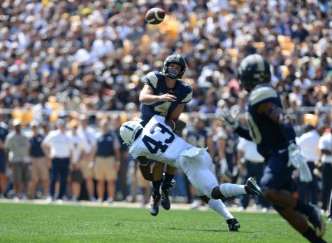 Nate Peterman throws to Quadree Henderson for a touchdown. John Hamilton | Staff