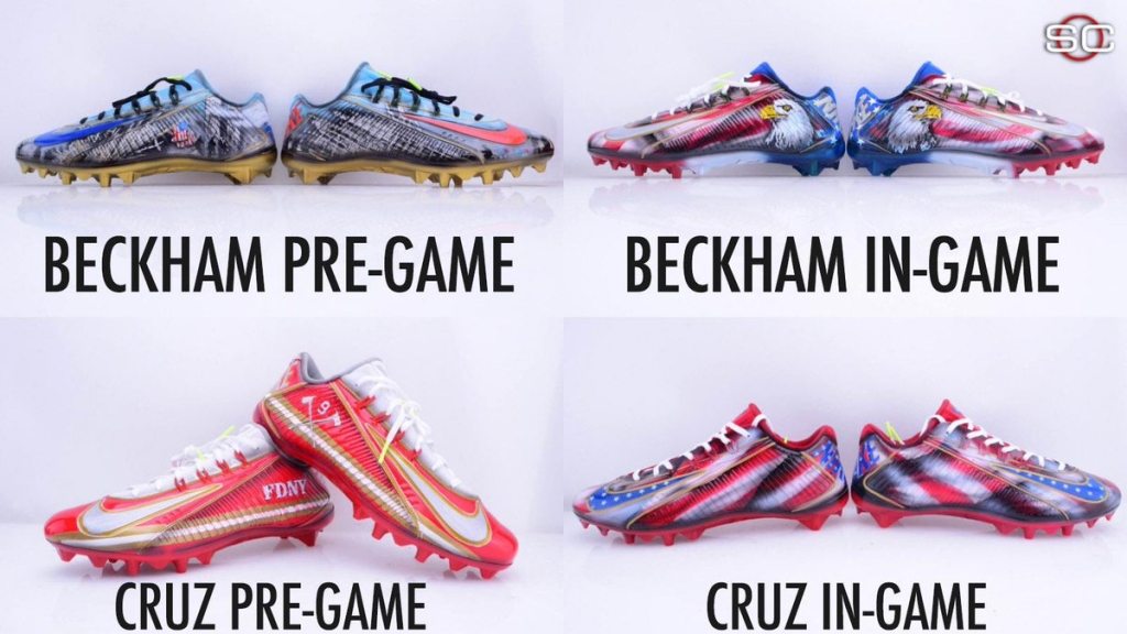 Odell Beckham Jr. and Victor Cruz To Wear Patriotic Cleats For 9/11 Game