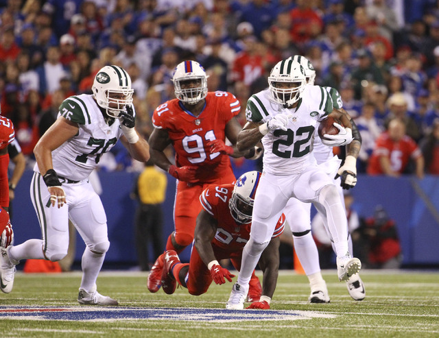 New York Jets running back Matt Forte gains yards during the second half Thursday’s game against the Buffalo Bills in Orchard Park N.Y