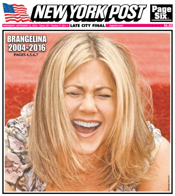 New York Post
The Post's front cover sparked criticism