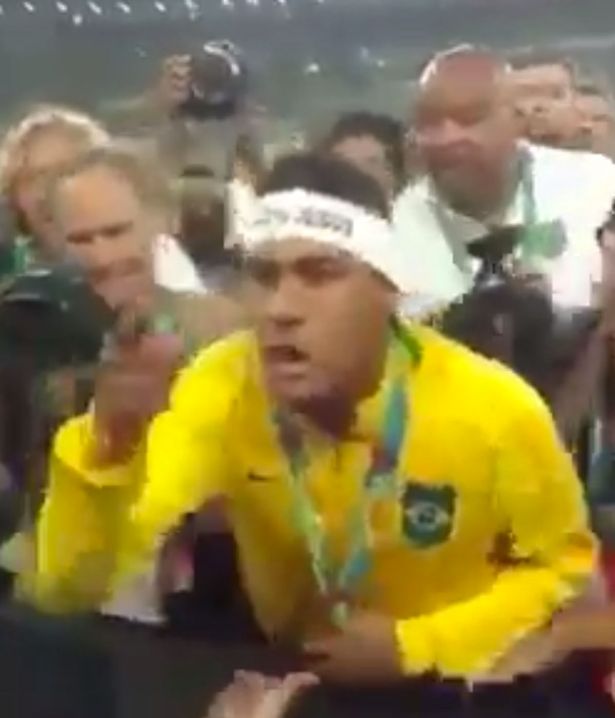 Neymar A very unhappy man