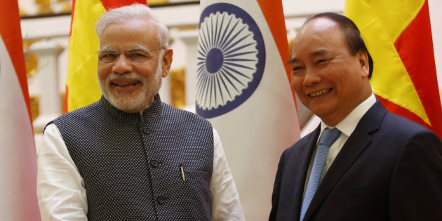 Nguyen Huy Kham  Reuters                       India's Prime Minister Narendra Modi and his Vietnamese counterpart Nguyen Xuan Phuc