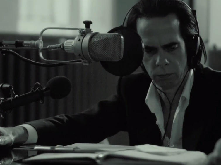 Nick Cave in the video for