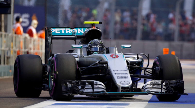 Nico Rosberg lapped the Marina Bay Street Circuit in one minute 44.352 seconds