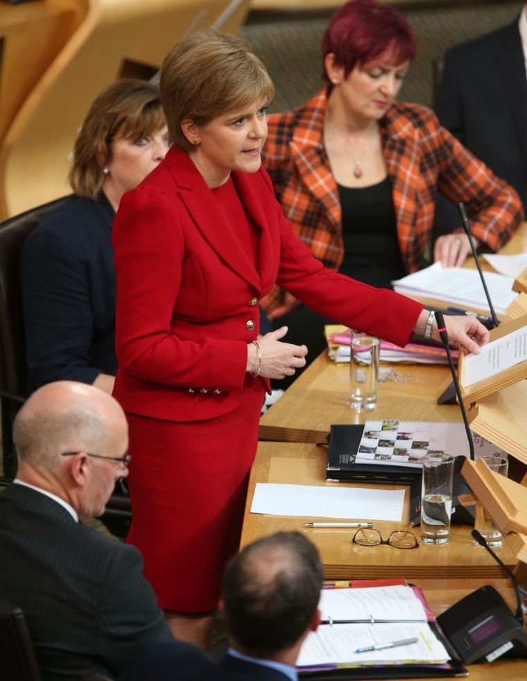 Nicola Sturgeon outlining her Programme for Government at the Scottish Parliament on Tuesday