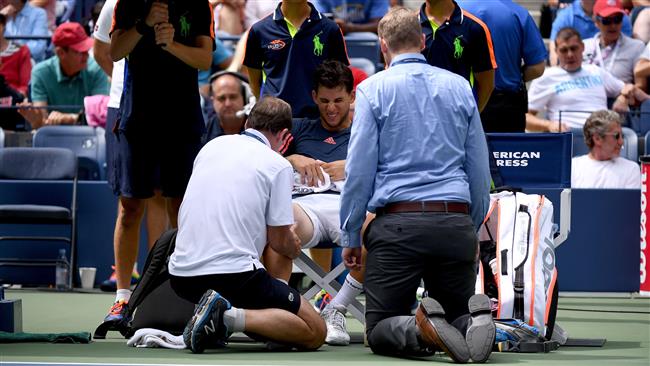 Result: Dominic Thiem injury gifts Juan Martin del Potro place in US Open quarter-finals