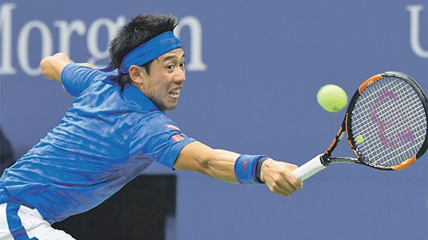 Kei Nishikori beat second seed Andy Murray to reach the semi-finals