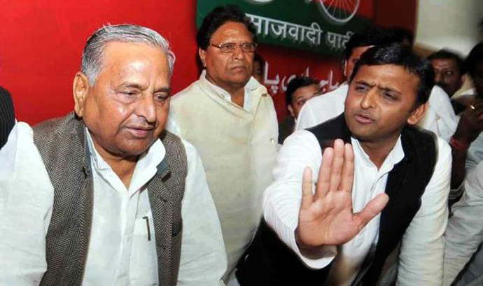 No fig leaf of decorum can now hide the rift between Akhilesh Yadav and Mulayam Singh