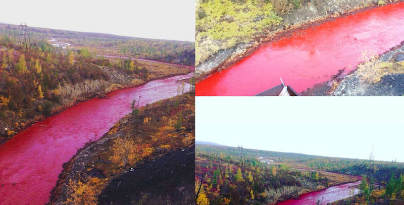 Norilsk River yesterday