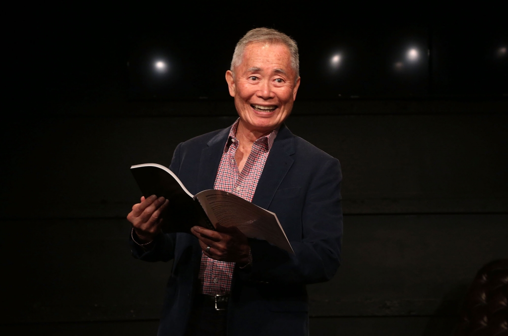 George Takei performing in the new play'White Rabbit Red Rabbit at The Westside Theatre