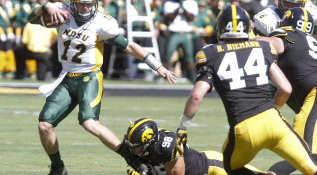 North Dakota State beat No. 13 Iowa thanks to game-winning FG as time expires		Posted by	Ben Sieck on Sep 17 2016 16:00