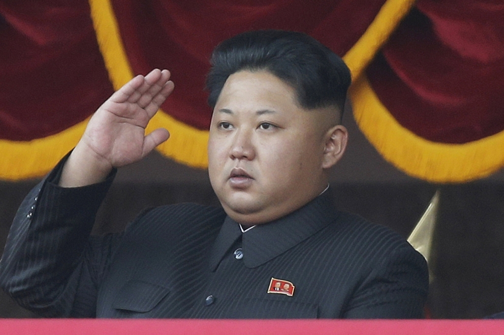 North Korean leader Kim Jong Un salutes at a parade in Pyongyang North Korea. South Korean and international monitoring agencies reported Friday Sept. 9 2016 an earthquake near North Korea's northeastern