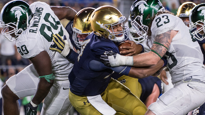 Michigan State-Notre Dame highlight memorable college ties