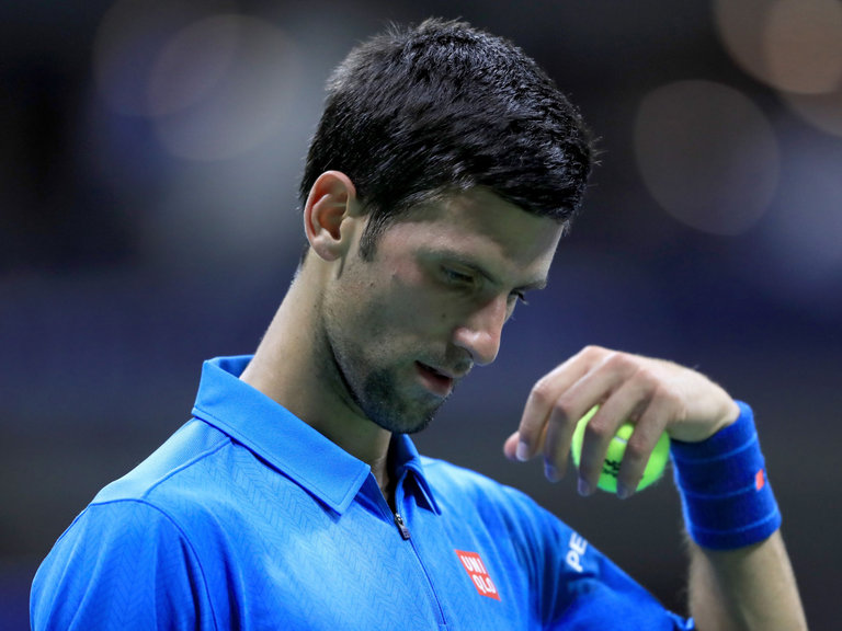 Novak Djokovic looked uncomfortable throughout his opening round win