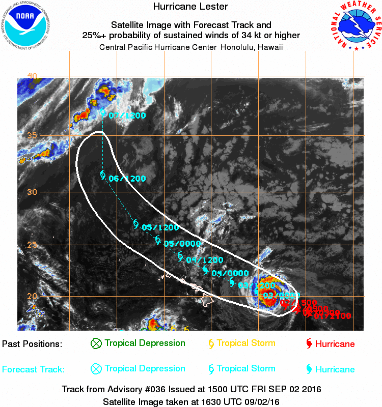 6 AM UPDATE: Hurricane Watch Issued for Lester