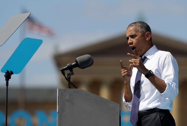 President Barack Obama speaks at campaign event for Democratic presidential candidate Hillary Clinton in Philadelphia. Democratic presidential nominee Hillary Clinton‚Äôs campaign is aggressively outworking Republican Do