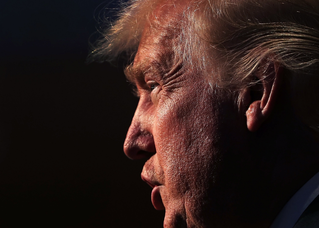 Republican presidential candidate Donald Trump speaks while accepting the Conservative Party of New York State's nomination for president in New York City on Sept. 7 2016