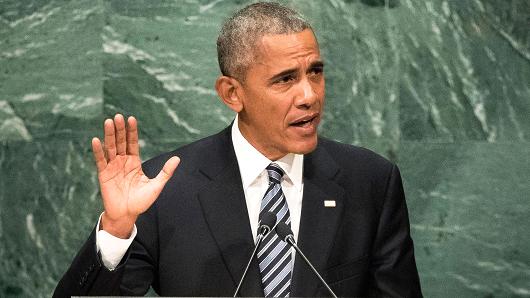 President Barack Obama addresses the United Nations General Assembly at UN headquarters