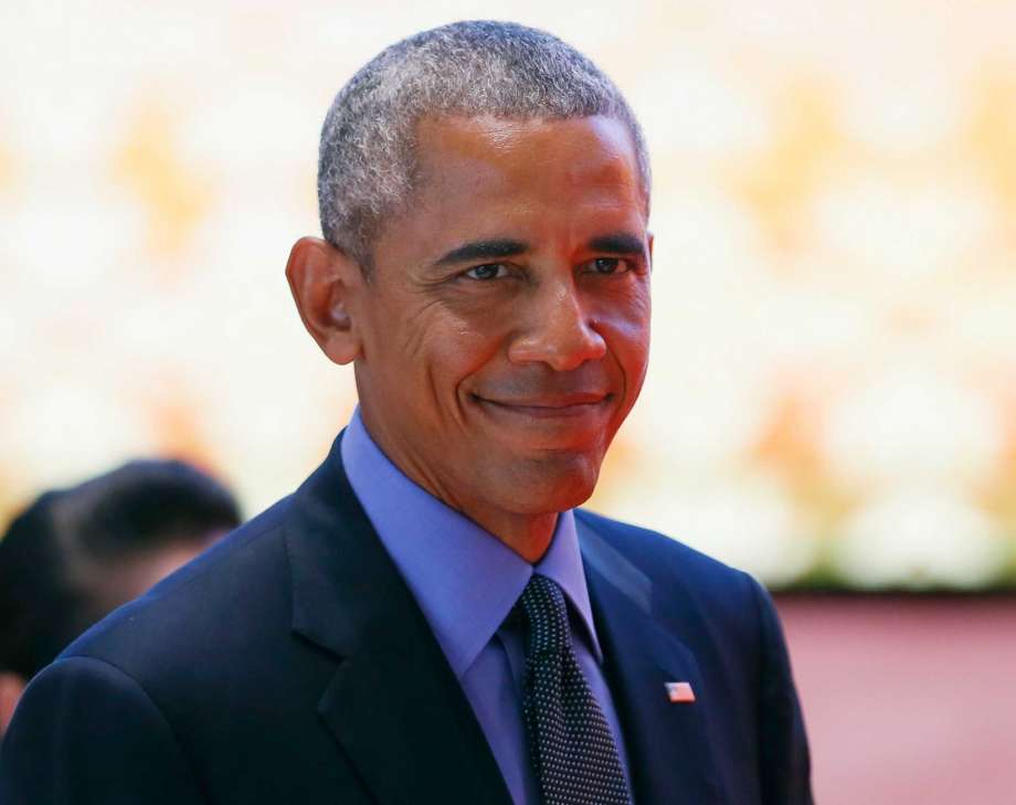 U.S. President Barack Obama arrives for the ASEAN-US summit in the ongoing 28th and 29th ASEAN Summits at the National Convention Center Thursday Sept. 8 2016 in Vientiane Laos