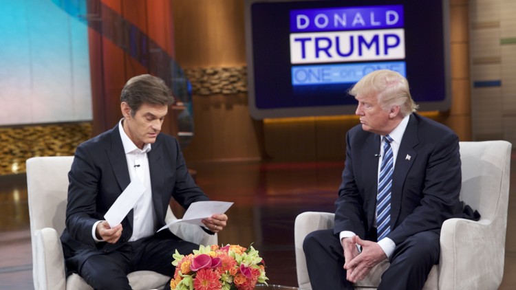 Here's what Dr. Oz said about Donald Trump's health