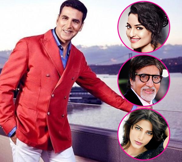 Amitabh Bachchan Sonakshi Sinha Shruti Haasan wish Akshay Kumar on his birthday – view tweets