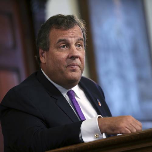 Gov. Chris Christie listens to a question from the media in Trenton N.J. Christie spent years cultivating a reputation as a law-and-order leader who could win in a Democratic state. Then the Georg