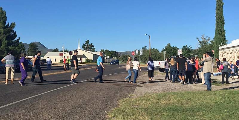 One person has been shot at Alpine High School in western Texas and two shooters are believed to be on the loose the Brewster County Sheriff's office said Thursday