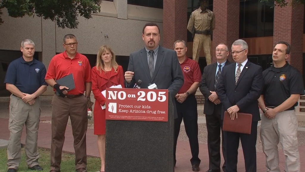 Opponents of Prop. 205 held a news conference on Tuesday