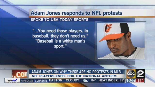 Oriole outfielder talks why no MLB players have taken a stance or knee in the protest.                      WMAR