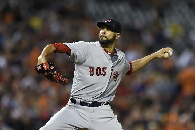 Boston Red Sox pitcher David Price delivers against the Baltimore Orioles in the first inning of a baseball game Thursday Sept. 22 2016 in Baltimore. The