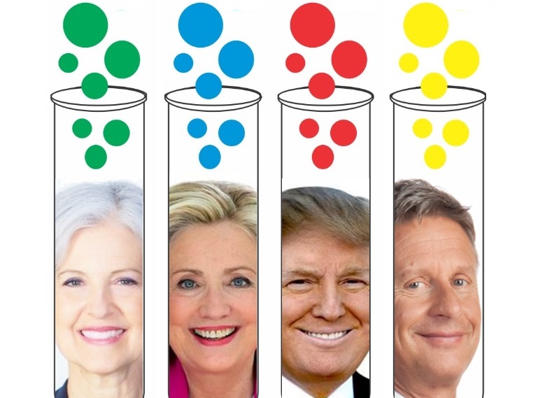 Candidates in test tubes