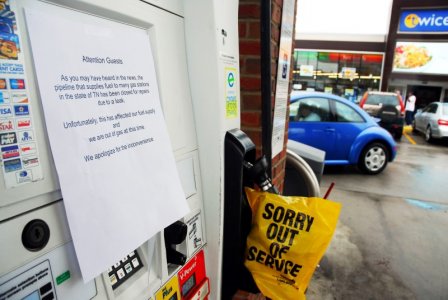 Gas shortages being seen at some pumps