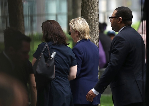 'Overheated' Hillary Clinton leaves 9/11 ceremony early