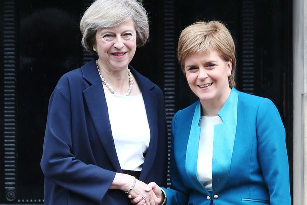 Theresa May meets Nicola Sturgeon