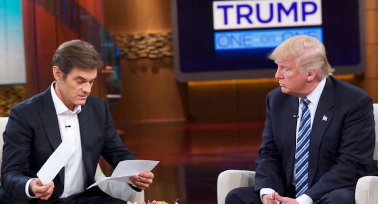 Dr. Oz on Trump's Medical Checkup: He's 'Healthy Enough' to Be President