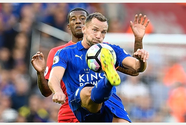 Danny Drinkwater battles with Liverpool midfielder Georginio Wijnaldum